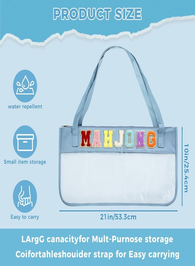 KCMOSGI 1 Pcs American Mahjong Bag, Empty Mahjong Tiles Bag with Shoulder Strap, Waterproof Mahjong Tile Bag for Mahjong Accessories and Gifts, Mahjong Tile Set for Tile Lovers - Image 2